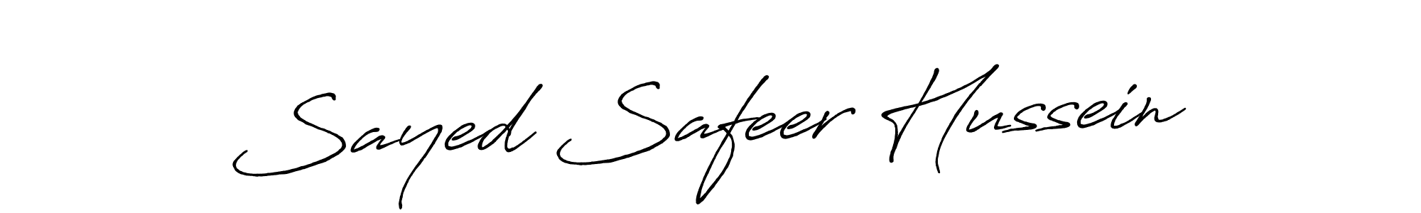 Design your own signature with our free online signature maker. With this signature software, you can create a handwritten (Antro_Vectra_Bolder) signature for name Sayed Safeer Hussein. Sayed Safeer Hussein signature style 7 images and pictures png