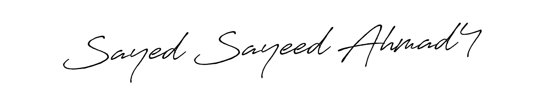 How to Draw Sayed Sayeed Ahmad4 signature style? Antro_Vectra_Bolder is a latest design signature styles for name Sayed Sayeed Ahmad4. Sayed Sayeed Ahmad4 signature style 7 images and pictures png