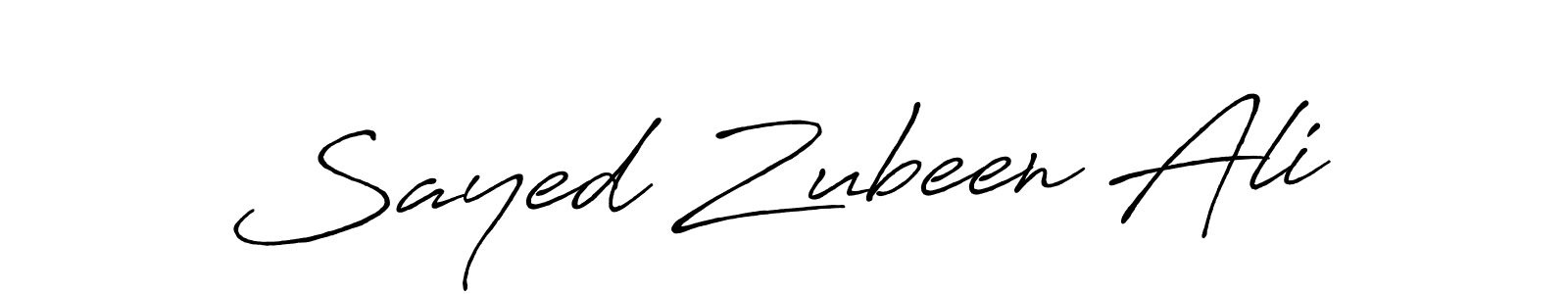 Also You can easily find your signature by using the search form. We will create Sayed Zubeen Ali name handwritten signature images for you free of cost using Antro_Vectra_Bolder sign style. Sayed Zubeen Ali signature style 7 images and pictures png