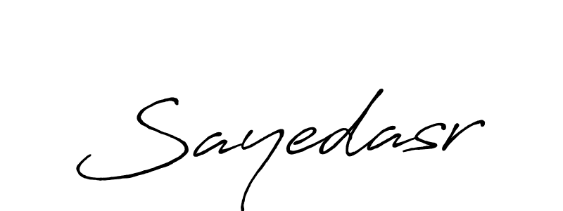 Design your own signature with our free online signature maker. With this signature software, you can create a handwritten (Antro_Vectra_Bolder) signature for name Sayedasr. Sayedasr signature style 7 images and pictures png