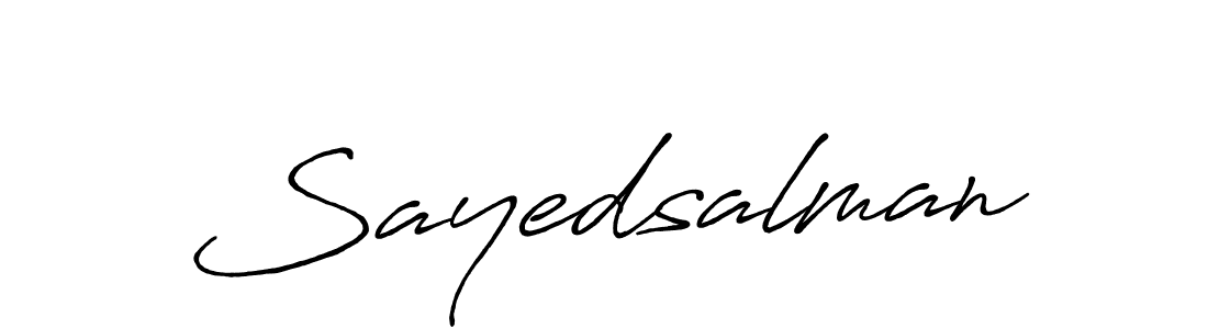 Also You can easily find your signature by using the search form. We will create Sayedsalman name handwritten signature images for you free of cost using Antro_Vectra_Bolder sign style. Sayedsalman signature style 7 images and pictures png
