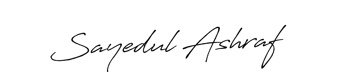 How to make Sayedul Ashraf signature? Antro_Vectra_Bolder is a professional autograph style. Create handwritten signature for Sayedul Ashraf name. Sayedul Ashraf signature style 7 images and pictures png