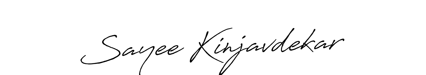 The best way (Antro_Vectra_Bolder) to make a short signature is to pick only two or three words in your name. The name Sayee Kinjavdekar include a total of six letters. For converting this name. Sayee Kinjavdekar signature style 7 images and pictures png
