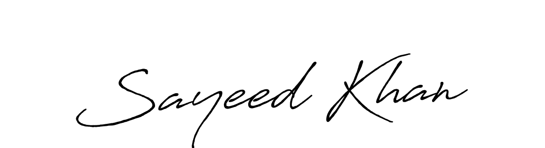 The best way (Antro_Vectra_Bolder) to make a short signature is to pick only two or three words in your name. The name Sayeed Khan include a total of six letters. For converting this name. Sayeed Khan signature style 7 images and pictures png