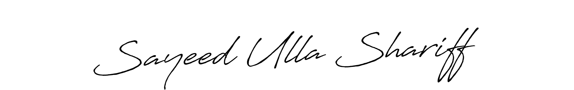 Make a beautiful signature design for name Sayeed Ulla Shariff. Use this online signature maker to create a handwritten signature for free. Sayeed Ulla Shariff signature style 7 images and pictures png