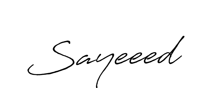 if you are searching for the best signature style for your name Sayeeed. so please give up your signature search. here we have designed multiple signature styles  using Antro_Vectra_Bolder. Sayeeed signature style 7 images and pictures png