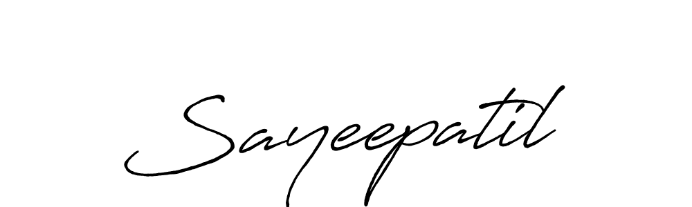 Create a beautiful signature design for name Sayeepatil. With this signature (Antro_Vectra_Bolder) fonts, you can make a handwritten signature for free. Sayeepatil signature style 7 images and pictures png