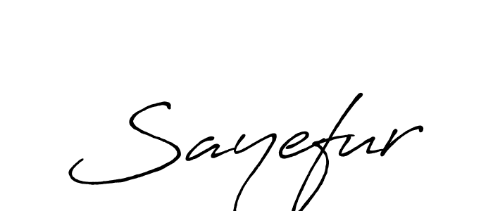 Create a beautiful signature design for name Sayefur. With this signature (Antro_Vectra_Bolder) fonts, you can make a handwritten signature for free. Sayefur signature style 7 images and pictures png