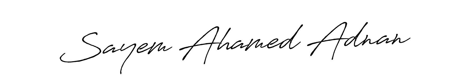Make a short Sayem Ahamed Adnan signature style. Manage your documents anywhere anytime using Antro_Vectra_Bolder. Create and add eSignatures, submit forms, share and send files easily. Sayem Ahamed Adnan signature style 7 images and pictures png