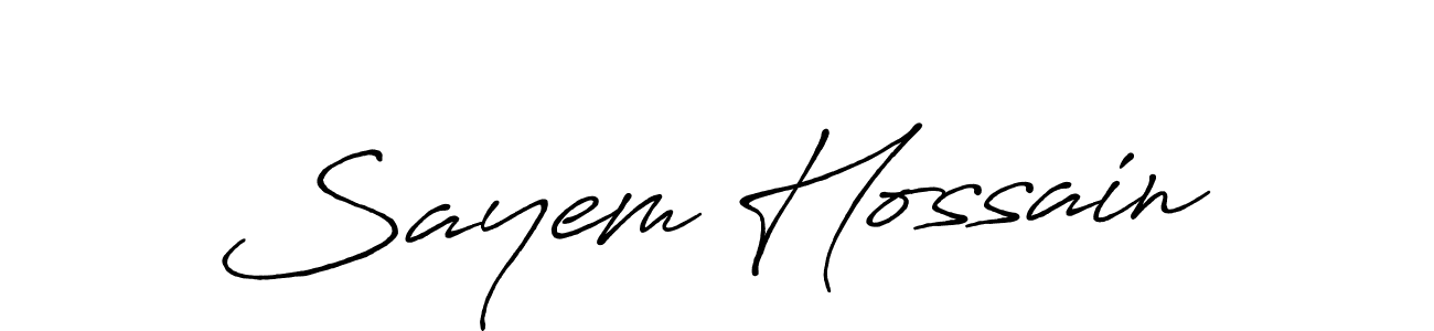 Antro_Vectra_Bolder is a professional signature style that is perfect for those who want to add a touch of class to their signature. It is also a great choice for those who want to make their signature more unique. Get Sayem Hossain name to fancy signature for free. Sayem Hossain signature style 7 images and pictures png