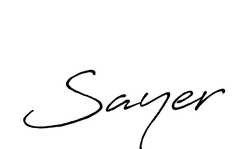 It looks lik you need a new signature style for name Sayer. Design unique handwritten (Antro_Vectra_Bolder) signature with our free signature maker in just a few clicks. Sayer signature style 7 images and pictures png