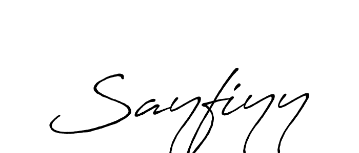 Also You can easily find your signature by using the search form. We will create Sayfiyy name handwritten signature images for you free of cost using Antro_Vectra_Bolder sign style. Sayfiyy signature style 7 images and pictures png