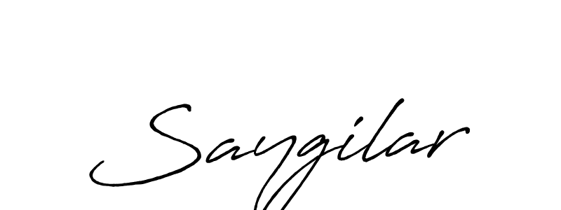 Make a beautiful signature design for name Saygilar. Use this online signature maker to create a handwritten signature for free. Saygilar signature style 7 images and pictures png