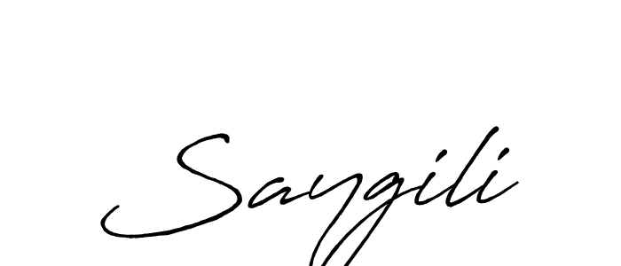 Best and Professional Signature Style for Saygili. Antro_Vectra_Bolder Best Signature Style Collection. Saygili signature style 7 images and pictures png