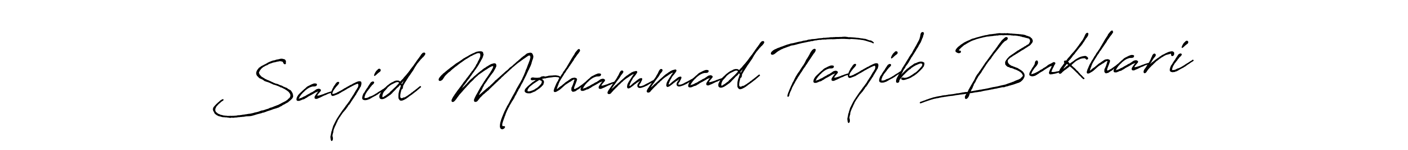 Design your own signature with our free online signature maker. With this signature software, you can create a handwritten (Antro_Vectra_Bolder) signature for name Sayid Mohammad Tayib Bukhari. Sayid Mohammad Tayib Bukhari signature style 7 images and pictures png