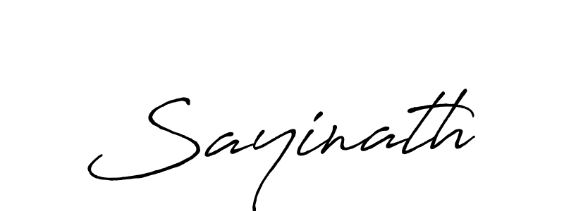 Design your own signature with our free online signature maker. With this signature software, you can create a handwritten (Antro_Vectra_Bolder) signature for name Sayinath. Sayinath signature style 7 images and pictures png