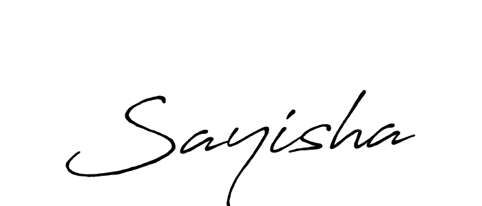 Make a beautiful signature design for name Sayisha. Use this online signature maker to create a handwritten signature for free. Sayisha signature style 7 images and pictures png