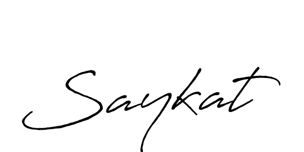 Also You can easily find your signature by using the search form. We will create Saykat name handwritten signature images for you free of cost using Antro_Vectra_Bolder sign style. Saykat signature style 7 images and pictures png