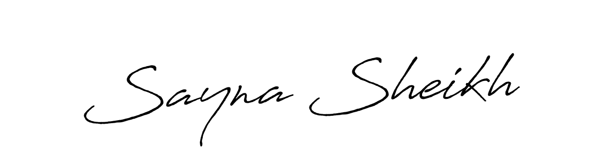 It looks lik you need a new signature style for name Sayna Sheikh. Design unique handwritten (Antro_Vectra_Bolder) signature with our free signature maker in just a few clicks. Sayna Sheikh signature style 7 images and pictures png