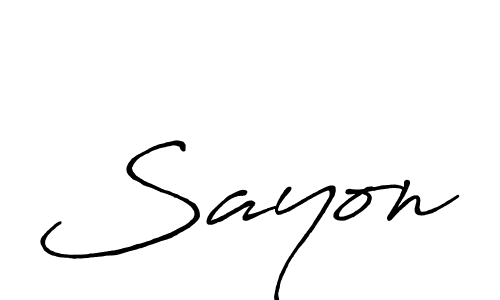 Sayon stylish signature style. Best Handwritten Sign (Antro_Vectra_Bolder) for my name. Handwritten Signature Collection Ideas for my name Sayon. Sayon signature style 7 images and pictures png