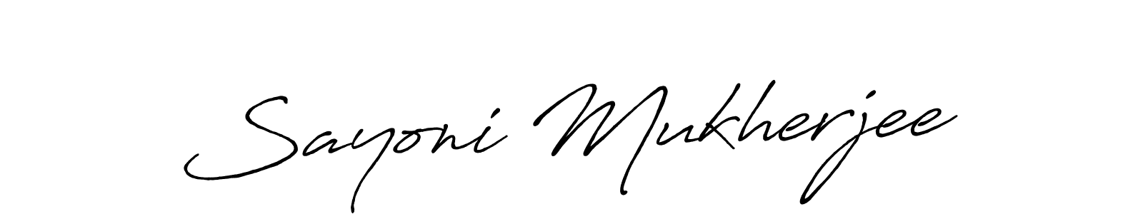 Design your own signature with our free online signature maker. With this signature software, you can create a handwritten (Antro_Vectra_Bolder) signature for name Sayoni Mukherjee. Sayoni Mukherjee signature style 7 images and pictures png