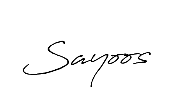 You should practise on your own different ways (Antro_Vectra_Bolder) to write your name (Sayoos) in signature. don't let someone else do it for you. Sayoos signature style 7 images and pictures png