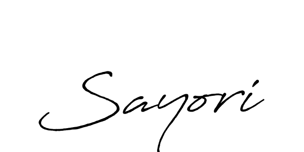 Design your own signature with our free online signature maker. With this signature software, you can create a handwritten (Antro_Vectra_Bolder) signature for name Sayori. Sayori signature style 7 images and pictures png