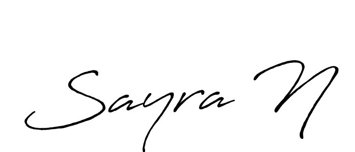 Make a short Sayra N signature style. Manage your documents anywhere anytime using Antro_Vectra_Bolder. Create and add eSignatures, submit forms, share and send files easily. Sayra N signature style 7 images and pictures png