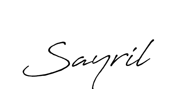 Best and Professional Signature Style for Sayril. Antro_Vectra_Bolder Best Signature Style Collection. Sayril signature style 7 images and pictures png