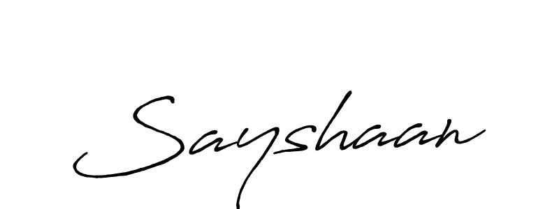 Also You can easily find your signature by using the search form. We will create Sayshaan name handwritten signature images for you free of cost using Antro_Vectra_Bolder sign style. Sayshaan signature style 7 images and pictures png