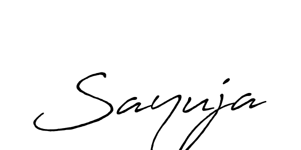How to make Sayuja signature? Antro_Vectra_Bolder is a professional autograph style. Create handwritten signature for Sayuja name. Sayuja signature style 7 images and pictures png
