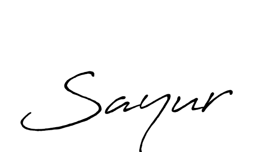 Best and Professional Signature Style for Sayur. Antro_Vectra_Bolder Best Signature Style Collection. Sayur signature style 7 images and pictures png