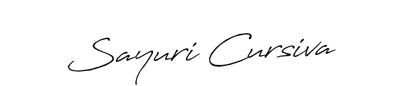 Make a short Sayuri Cursiva signature style. Manage your documents anywhere anytime using Antro_Vectra_Bolder. Create and add eSignatures, submit forms, share and send files easily. Sayuri Cursiva signature style 7 images and pictures png