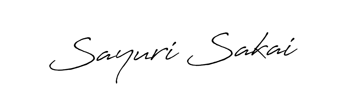 Make a beautiful signature design for name Sayuri Sakai. With this signature (Antro_Vectra_Bolder) style, you can create a handwritten signature for free. Sayuri Sakai signature style 7 images and pictures png