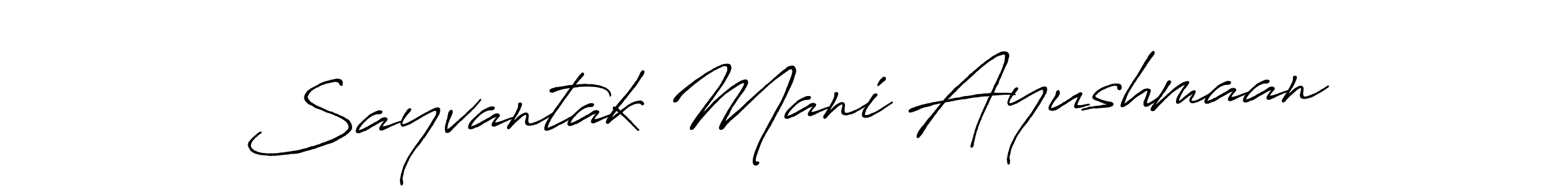 if you are searching for the best signature style for your name Sayvantak Mani Ayushmaan. so please give up your signature search. here we have designed multiple signature styles  using Antro_Vectra_Bolder. Sayvantak Mani Ayushmaan signature style 7 images and pictures png