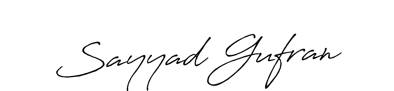 if you are searching for the best signature style for your name Sayyad Gufran. so please give up your signature search. here we have designed multiple signature styles  using Antro_Vectra_Bolder. Sayyad Gufran signature style 7 images and pictures png