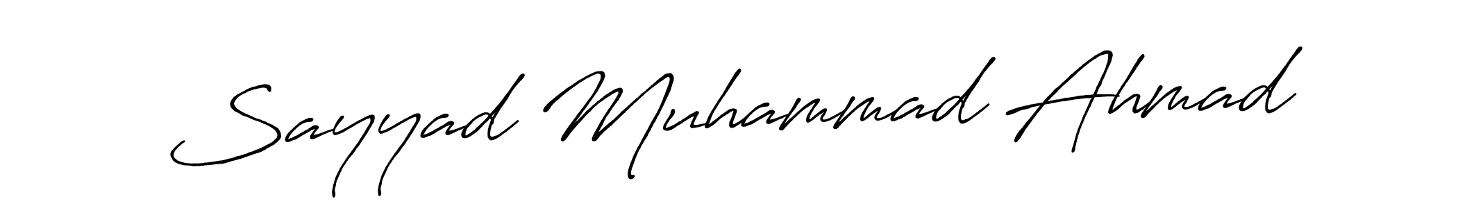 How to make Sayyad Muhammad Ahmad signature? Antro_Vectra_Bolder is a professional autograph style. Create handwritten signature for Sayyad Muhammad Ahmad name. Sayyad Muhammad Ahmad signature style 7 images and pictures png