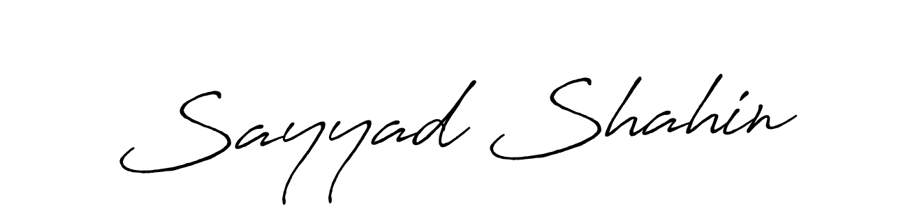 Make a beautiful signature design for name Sayyad Shahin. Use this online signature maker to create a handwritten signature for free. Sayyad Shahin signature style 7 images and pictures png