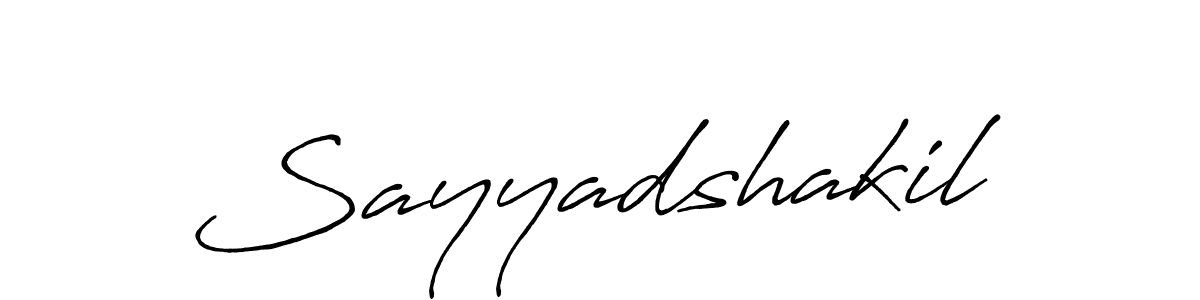 Also You can easily find your signature by using the search form. We will create Sayyadshakil name handwritten signature images for you free of cost using Antro_Vectra_Bolder sign style. Sayyadshakil signature style 7 images and pictures png