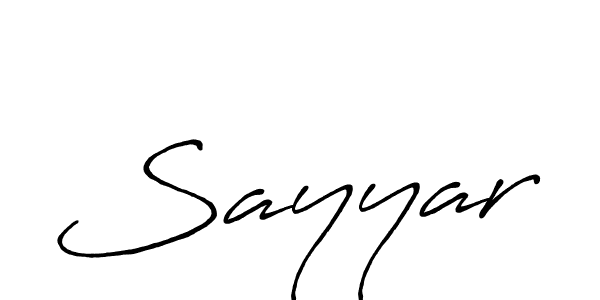 How to make Sayyar signature? Antro_Vectra_Bolder is a professional autograph style. Create handwritten signature for Sayyar name. Sayyar signature style 7 images and pictures png