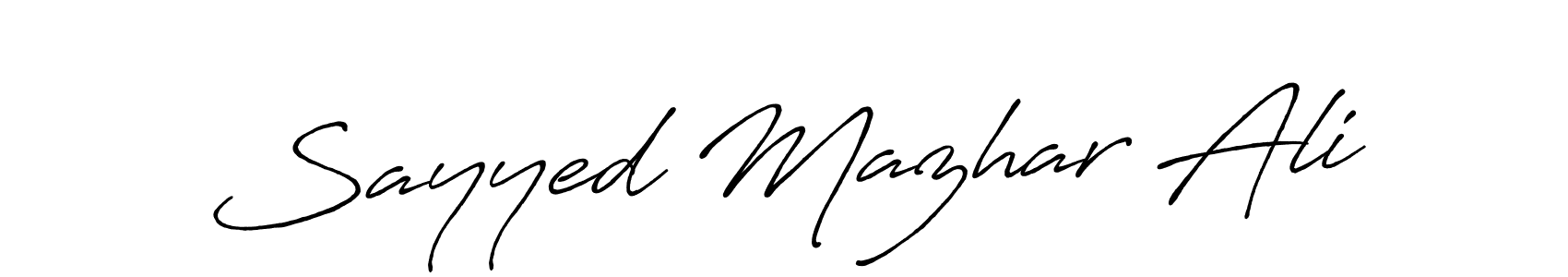 Similarly Antro_Vectra_Bolder is the best handwritten signature design. Signature creator online .You can use it as an online autograph creator for name Sayyed Mazhar Ali. Sayyed Mazhar Ali signature style 7 images and pictures png