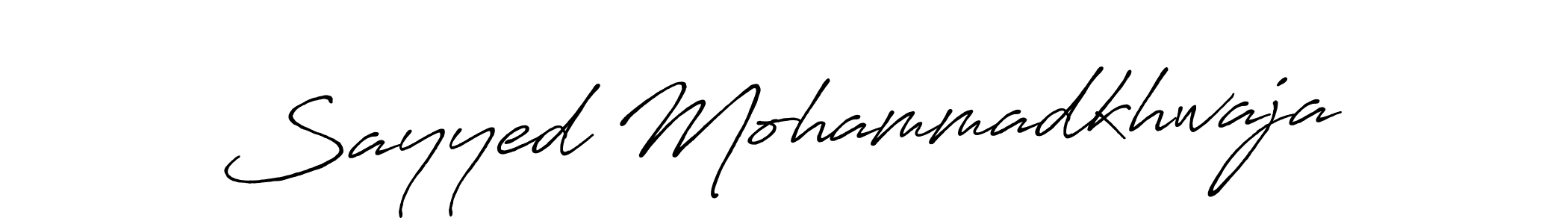 Similarly Antro_Vectra_Bolder is the best handwritten signature design. Signature creator online .You can use it as an online autograph creator for name Sayyed Mohammadkhwaja. Sayyed Mohammadkhwaja signature style 7 images and pictures png