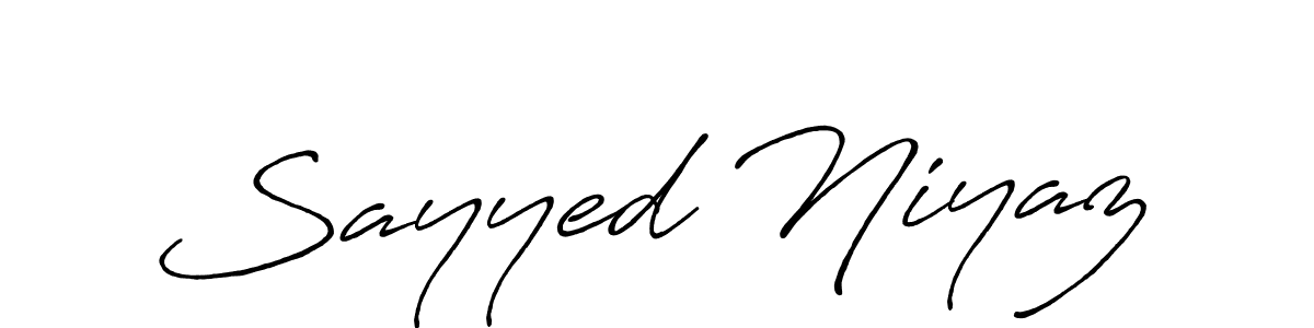 How to make Sayyed Niyaz signature? Antro_Vectra_Bolder is a professional autograph style. Create handwritten signature for Sayyed Niyaz name. Sayyed Niyaz signature style 7 images and pictures png