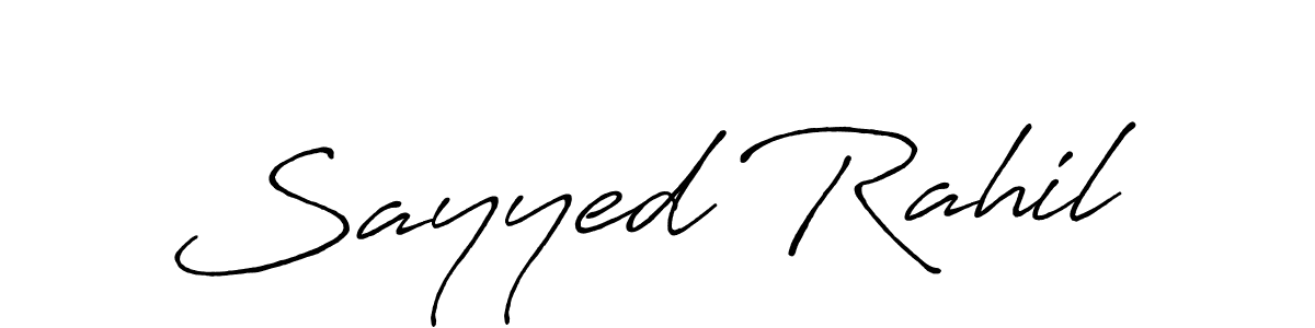 if you are searching for the best signature style for your name Sayyed Rahil. so please give up your signature search. here we have designed multiple signature styles  using Antro_Vectra_Bolder. Sayyed Rahil signature style 7 images and pictures png