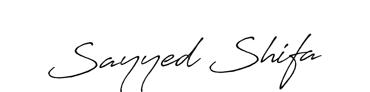 Similarly Antro_Vectra_Bolder is the best handwritten signature design. Signature creator online .You can use it as an online autograph creator for name Sayyed Shifa. Sayyed Shifa signature style 7 images and pictures png