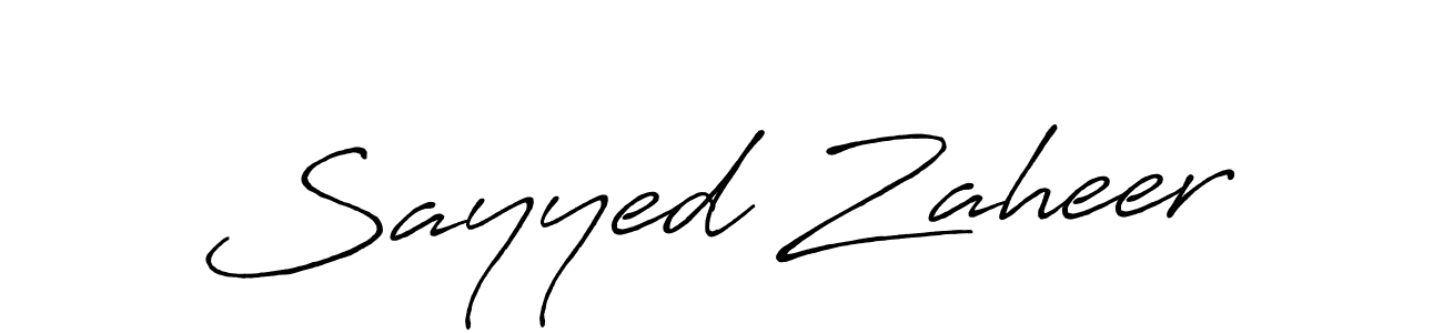 Make a beautiful signature design for name Sayyed Zaheer. Use this online signature maker to create a handwritten signature for free. Sayyed Zaheer signature style 7 images and pictures png