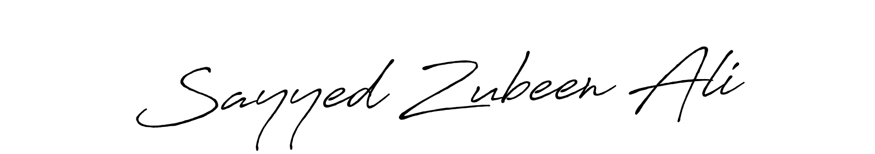 Make a beautiful signature design for name Sayyed Zubeen Ali. Use this online signature maker to create a handwritten signature for free. Sayyed Zubeen Ali signature style 7 images and pictures png