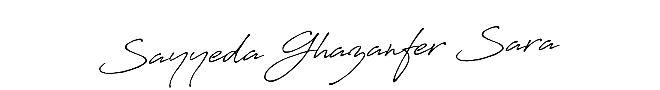 Also You can easily find your signature by using the search form. We will create Sayyeda Ghazanfer Sara name handwritten signature images for you free of cost using Antro_Vectra_Bolder sign style. Sayyeda Ghazanfer Sara signature style 7 images and pictures png