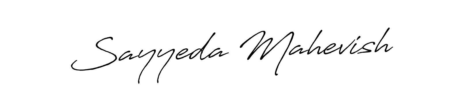 Similarly Antro_Vectra_Bolder is the best handwritten signature design. Signature creator online .You can use it as an online autograph creator for name Sayyeda Mahevish. Sayyeda Mahevish signature style 7 images and pictures png