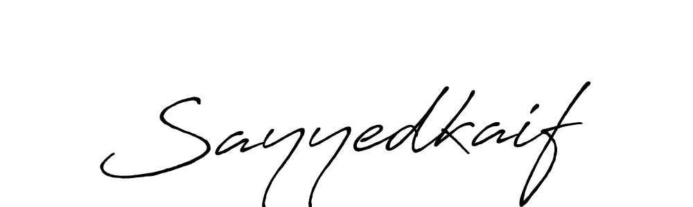 Sayyedkaif stylish signature style. Best Handwritten Sign (Antro_Vectra_Bolder) for my name. Handwritten Signature Collection Ideas for my name Sayyedkaif. Sayyedkaif signature style 7 images and pictures png